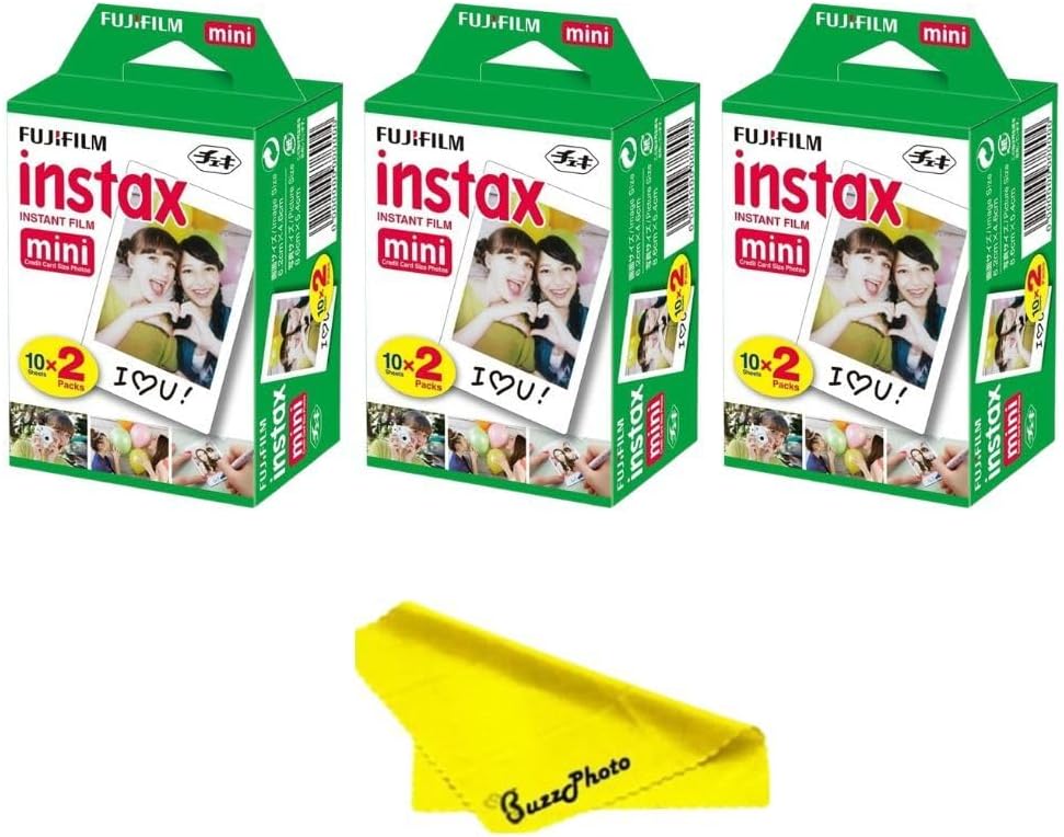 Mini Instant Camera Film Value Pack 60 Sheets Photo Print Refill
