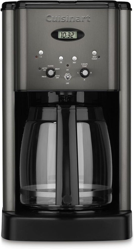 12-Cup Brew Central Coffee Maker Black Stainless Steel Programmable Brewer Machine