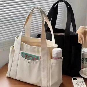 Canvas Shoulder Bag for Women | Large Tote | Spacious Shopping Bag