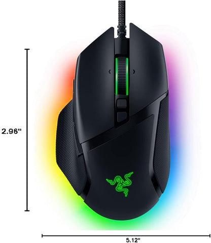 Wired Optical Gaming Mouse RGB Lighting Ergonomic High Precision Black Device