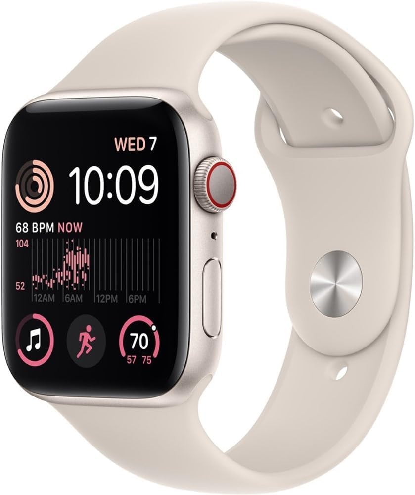 GPS Smartwatch 40mm Starlight Aluminum Case Sport Band Wearable Device Fitness