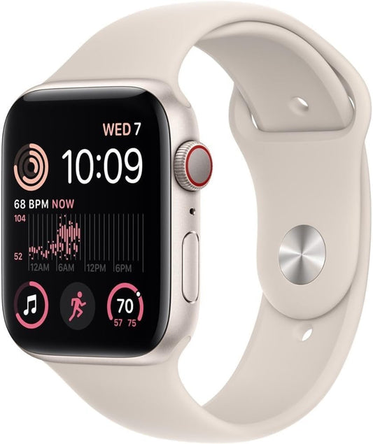 GPS Smartwatch 40mm Starlight Aluminum Case Sport Band Wearable Device Fitness