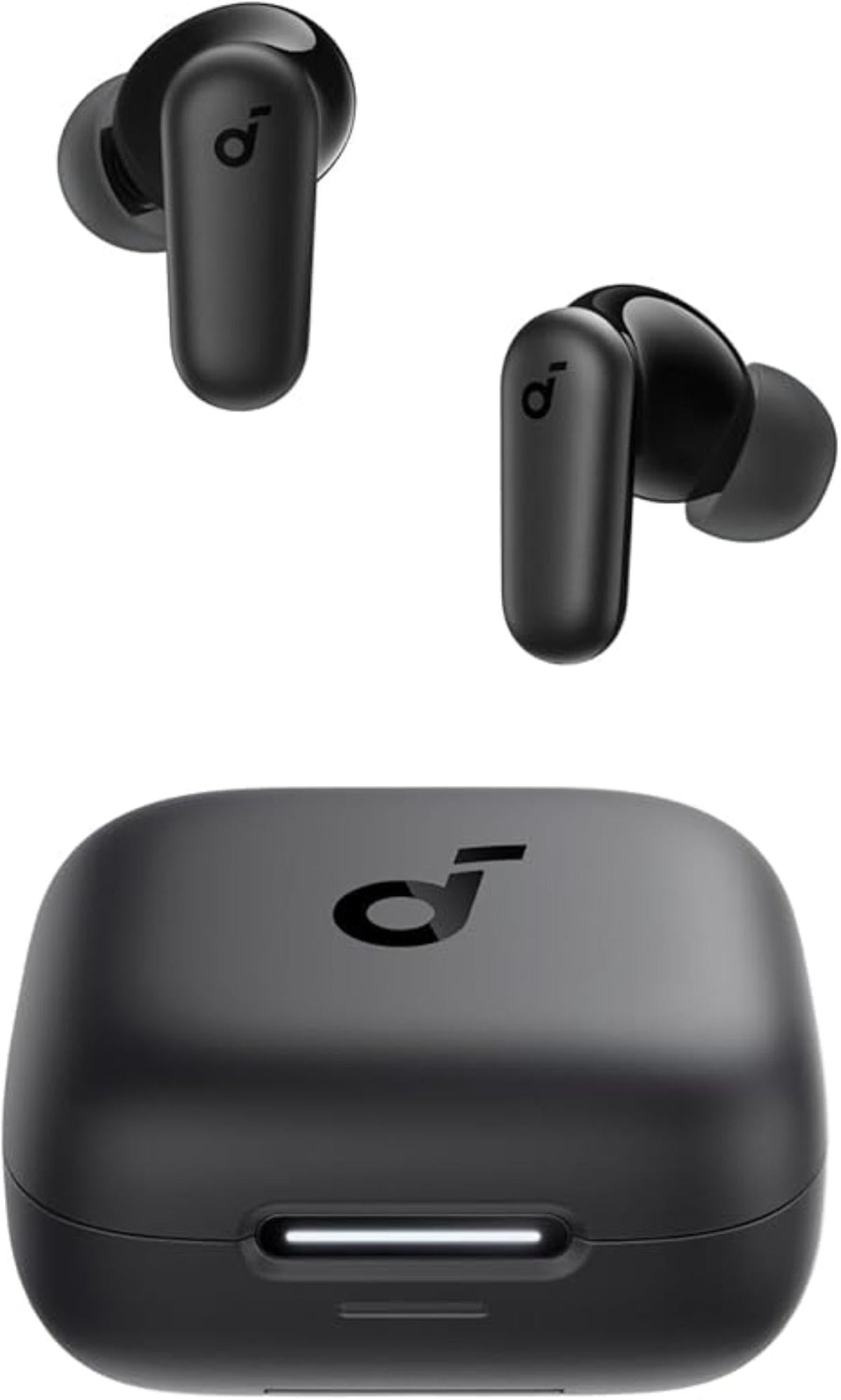 Wireless Noise Cancelling Bluetooth Earbuds Powerful Bass 45H Playtime Black