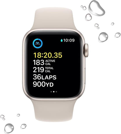 GPS Smartwatch 40mm Starlight Aluminum Case Sport Band Wearable Device Fitness