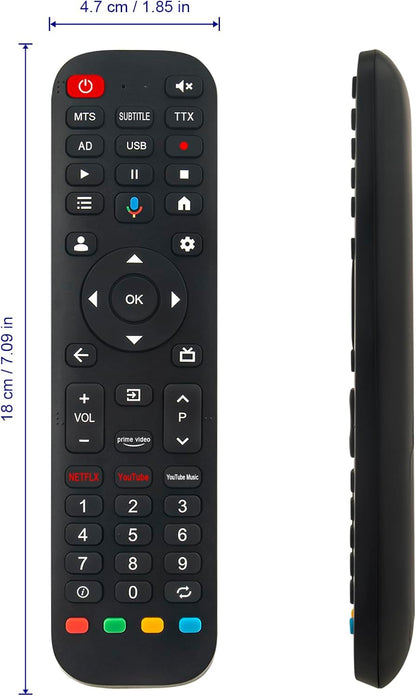 Replacement Voice Remote fit for FPD 43 Inch 4K 1080p UHD FHD Smart TV Palette-Series CG43-P3, Canvas-Series CG43-C3