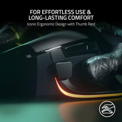 Wired Optical Gaming Mouse RGB Lighting Ergonomic High Precision Black Device