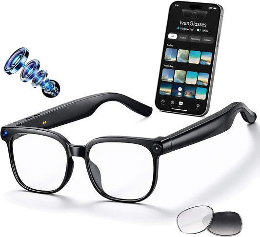 Smart AI Glasses Polarized Sunglasses Video Recording Wearable Bluetooth Eyewear Unisex