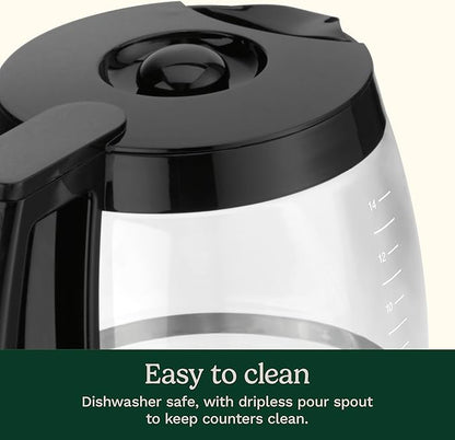 12-Cup Programmable Thermal Coffee Maker Stainless Steel Brew Strength Control Machine