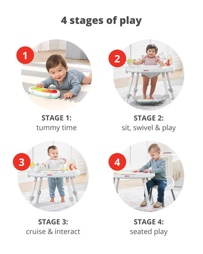 Baby 3-Stage Activity Center Interactive Play Table Learning Development Toy Fun