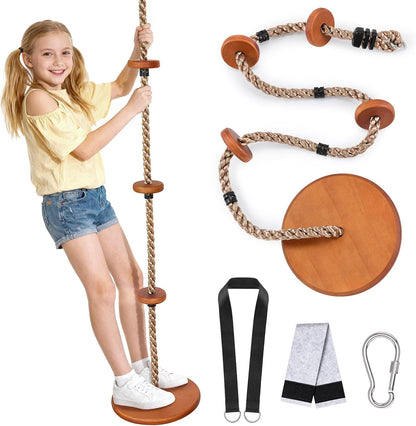 Cedar Wood Outdoor Swing Set Wave Slide Rock Wall Kids Playset