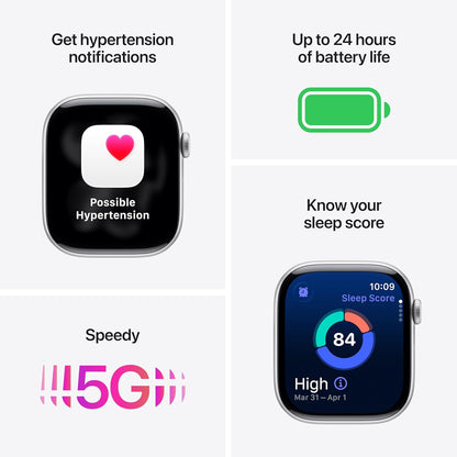 GPS Smartwatch 42mm Rose Gold Aluminum Case Sport Band Wearable Device