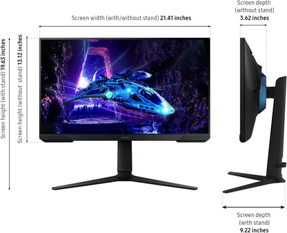 24-Inch FHD Gaming Monitor 180Hz FreeSync 1ms LED Display Black
