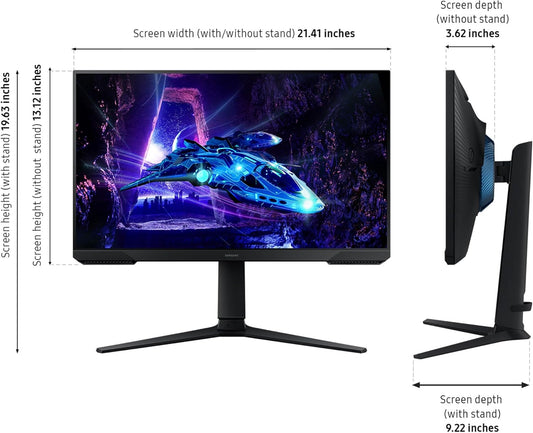 24-Inch FHD Gaming Monitor 180Hz FreeSync 1ms LED Display Black