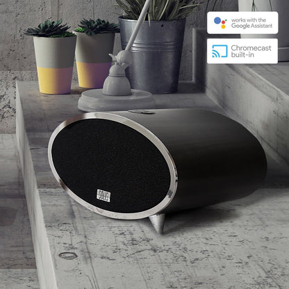 Smart Display Speaker with Touchscreen Voice Assistant Graphite Home Hub Device