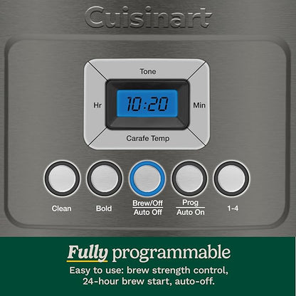 12-Cup Programmable Coffee Maker Single-Serve Dispenser Auto Shutoff Drip Brewing Machine