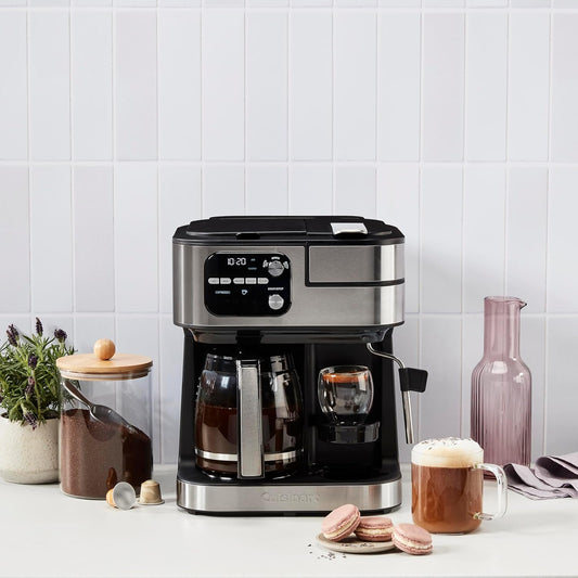 4-in-1 Coffee Maker Single Serve Pod Compatible Multi Brew Machine Black